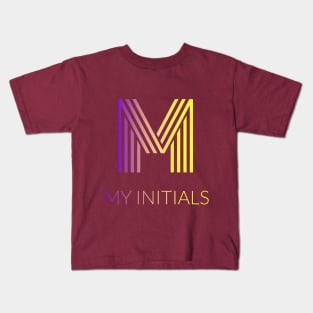 Letter M Letter Art Kids T-Shirt